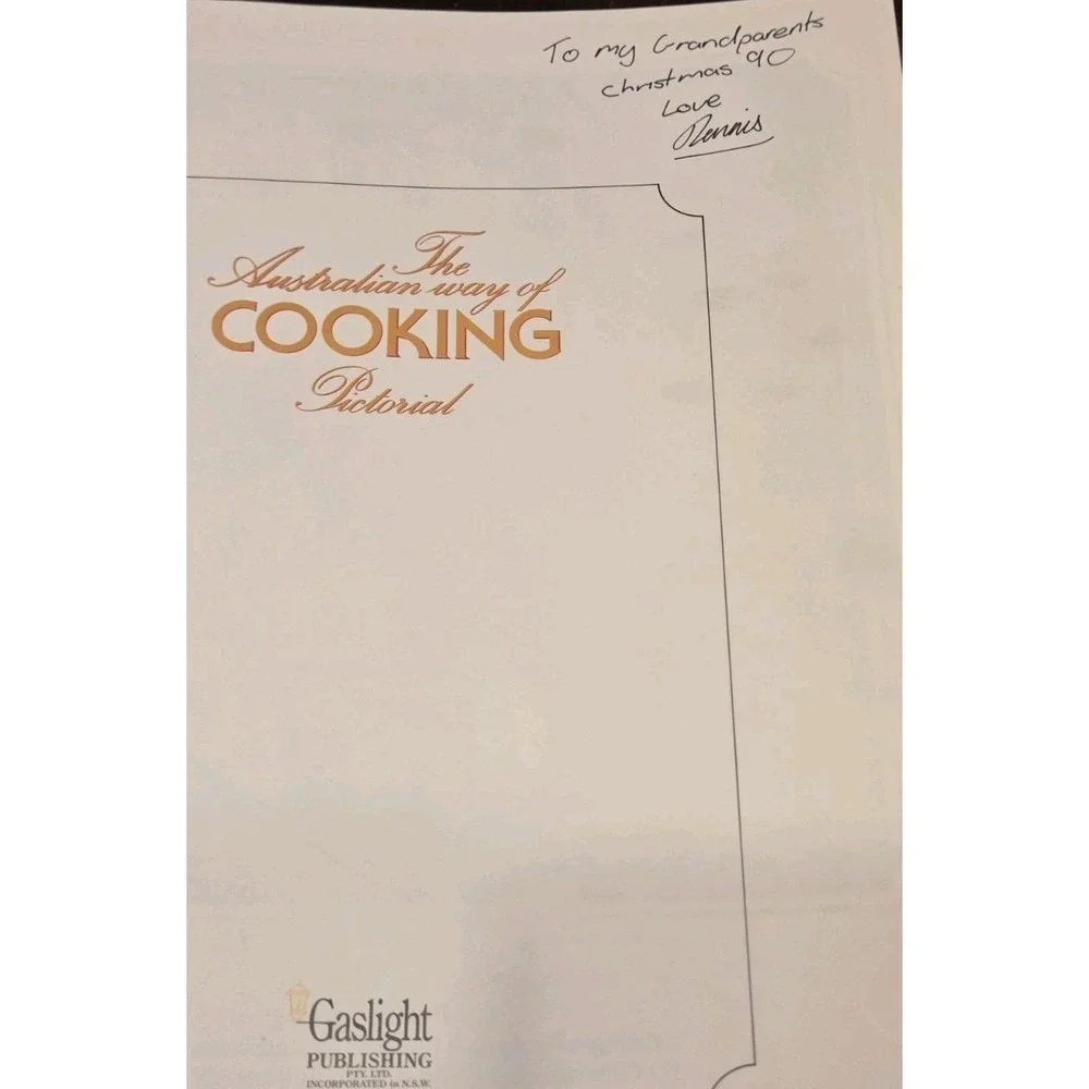 The Australian Way of Cooking Pictorial Hard Cover Cookbook cr 1989 Beautiful